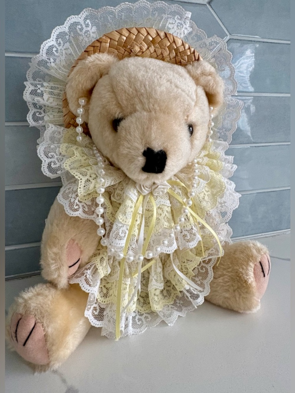 Vintage Anco Victorian Stuffed Teddy Bear